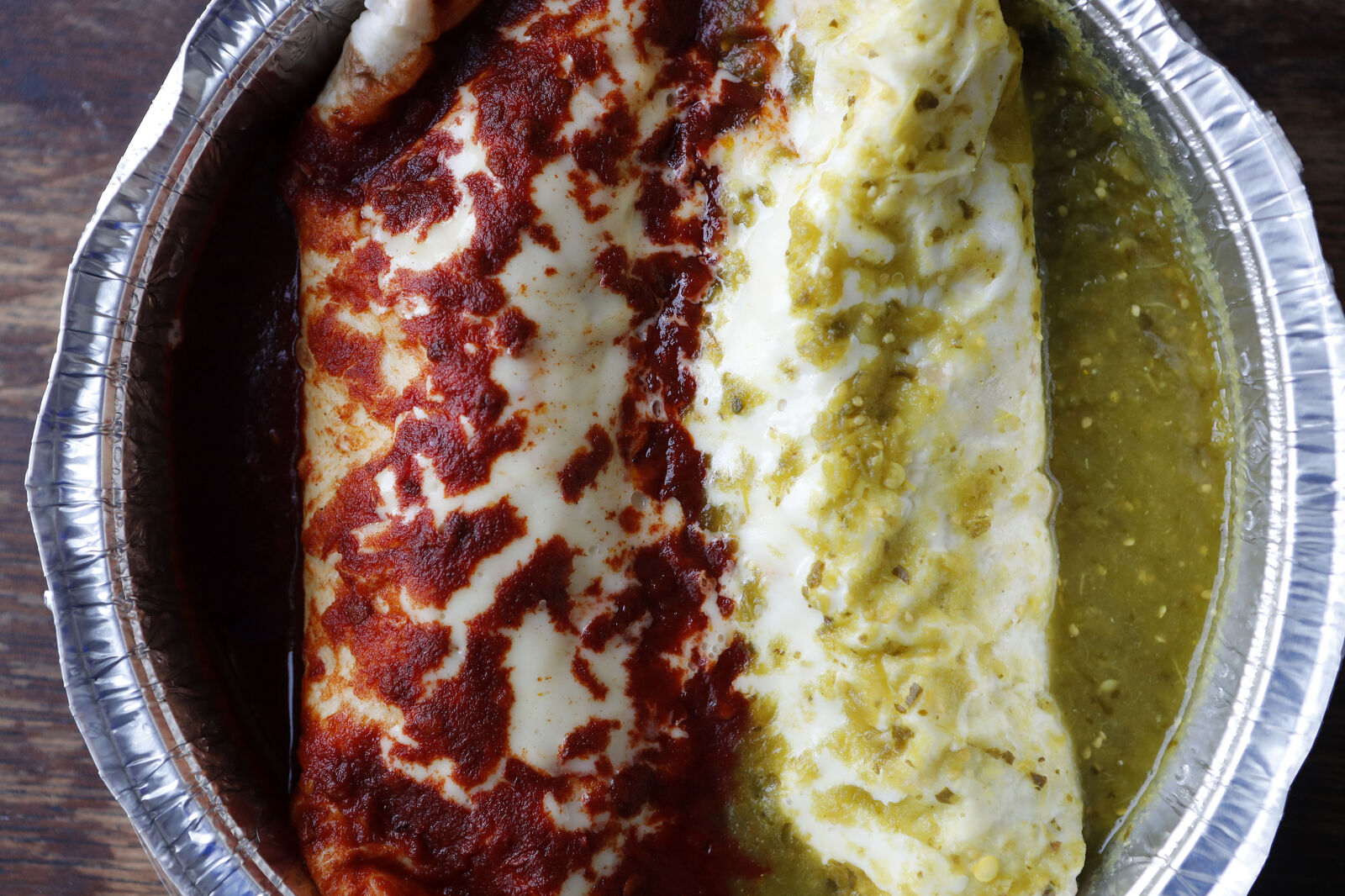 Los Cuates (copy) twin burritos, diverse sauces
